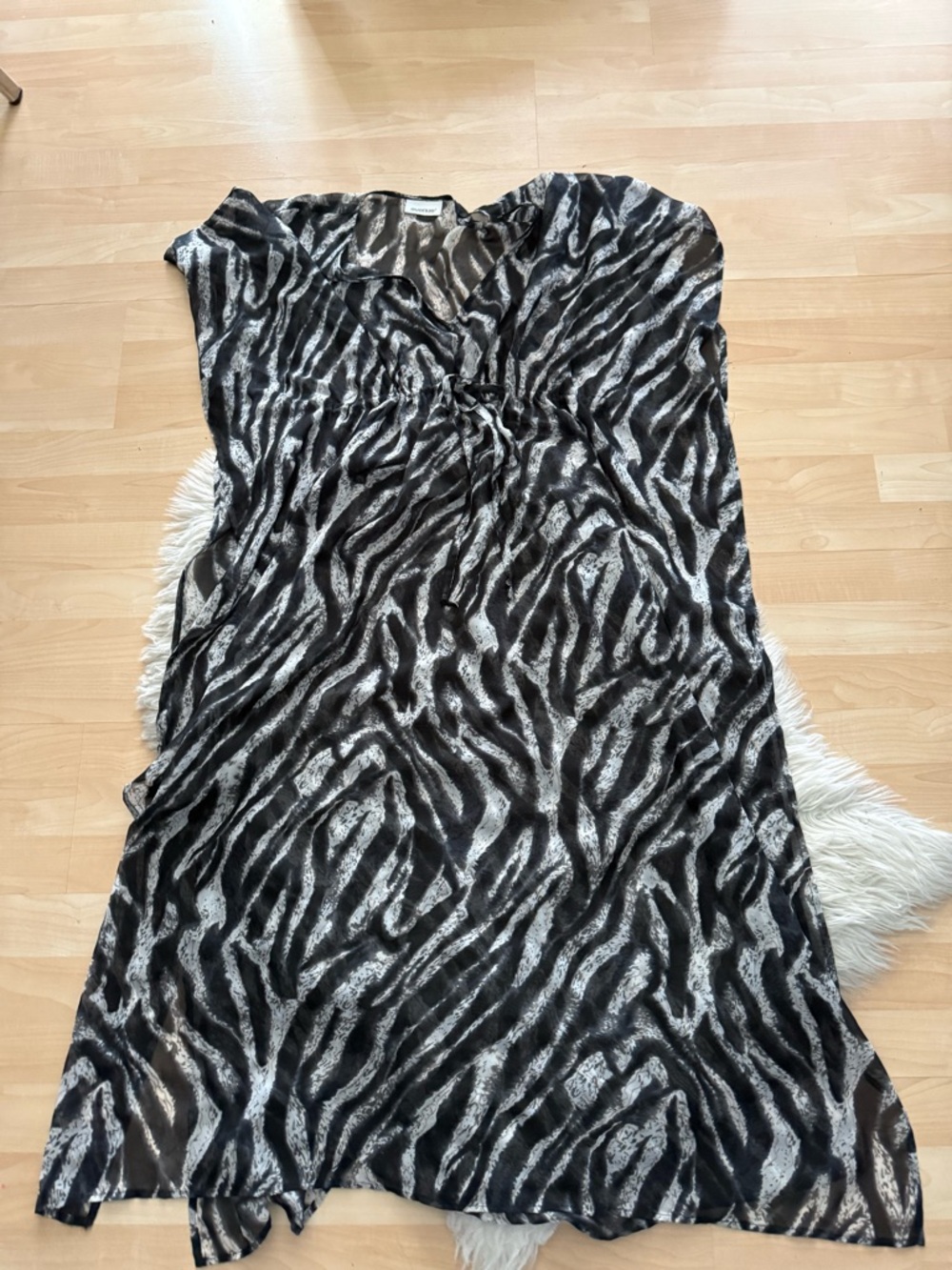 Avenue Animal Print Cover Up Caftan XL